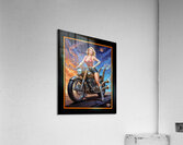 The Cosmic Pin-Up Chalyn Slavina On Her Stellarion Cycle Striking AI Concept Art by Xzendor7 Acrylic Print
