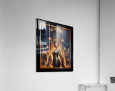 Ryana Drelis Amidst the Towers of The Aurelian Spires Striking AI Concept Art by Xzendor7 Acrylic Print