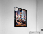 Retro-Futuristic Portrait Of Suralia Valdis By Telivus Cruiser Striking AI Concept Art by Xzendor7 Acrylic Print
