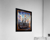 Galactic Pinup Lady Aeravella Zylphia On Her Cosmic Rider Mesmerizing AI Concept Art by Xzendor7 Acrylic Print