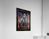 Retro-Futuristic Portrait Of Lady Tsira Zaltera On Solara Gorgeous AI Concept Art by Xzendor7 Acrylic Print