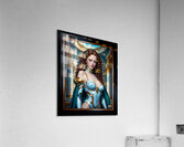 Mechanical Beauty Rhylia Whithamore A Cybernetic Aristocrat Striking AI Concept Art by Xzendor7 Acrylic Print