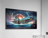 Thalassa Ardentia Emergence From Orlence Dimensional Gate Astonishing AI Concept Art by Xzendor7 Acrylic Print