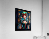Romantic Gothic Portrait Of Lady Shaelina Trevalian Gorgeous AI Concept Art by Xzendor7 Acrylic Print