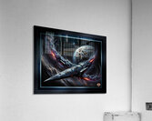 Starship Paradin Vorn Astral Assimilation Visionary Art Mesmerizing AI Concept Art by Xzendor7 Acrylic Print