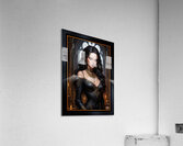 The Dark Elegance The Gothic Beauty Lirael von Schattenburg Gorgeous AI Concept Art by Xzendor7 Acrylic Print