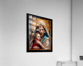 Circolo Aureo di Serenia Portrait Of Lehrenia and Aurelio Angelic AI Concept Art by Xzendor7 Acrylic Print