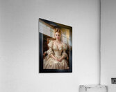 Portrait Of Elenora Davenham In A Candlelit Library Captivating AI Concept Art by Xzendor7 Acrylic Print