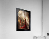 Portrait Of Anya Radu By The Grand Staircase Mesmerizing AI Concept Art by Xzendor7 Acrylic Print