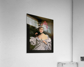 Young Beauty With A Red Ribbon Hat by Francois Martin-Kavel Acrylic Print