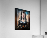 Retro Girl Of The Arkasan Space Age Alluring And Beautiful AI Concept Art by Xzendor7 Acrylic Print