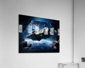 The Plavien Explorer Fleet Astonishting AI Concept Sci-Fi Art by Xzendor7 Acrylic Print