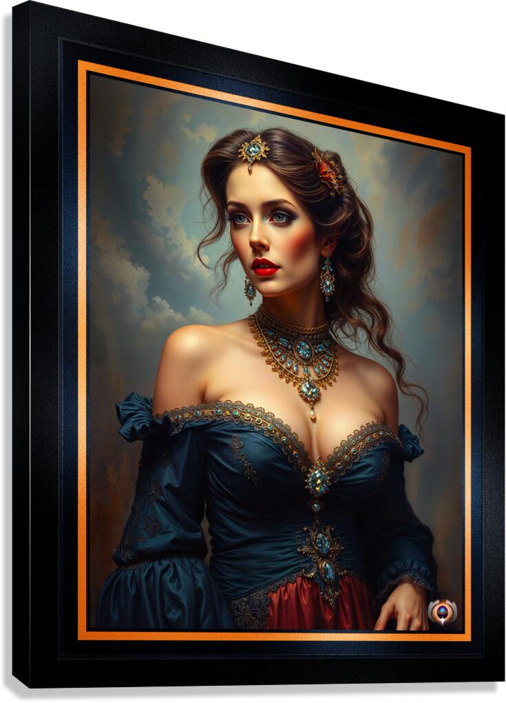 Exquisite Majestic Portrait Of A Timeless Aristocratic Beauty