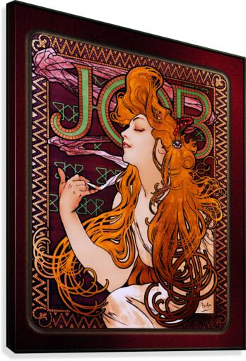JOB by Alphonse Mucha Art Nouveau Old Masters Vintage Art Reproduction Canvas Print