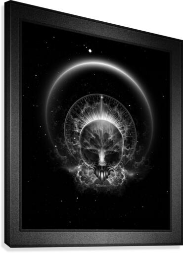 Gothic Skull Blaze Abstract Digital Art Composition by xzendor7