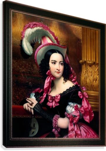 The Venetian At The Mask Ball by Joseph-Desire Court Classical