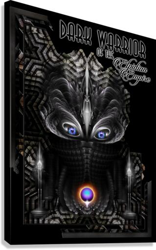 Dark Warrior Of The Elpidian Empire Fractal Art Portrait Canvas Print
