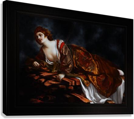 The Death Of Dido by Follower of Giovanni Francesco Barbieri Remastered Xzendor7 Classical Fine Art Old Masters Reproductions Canvas Print