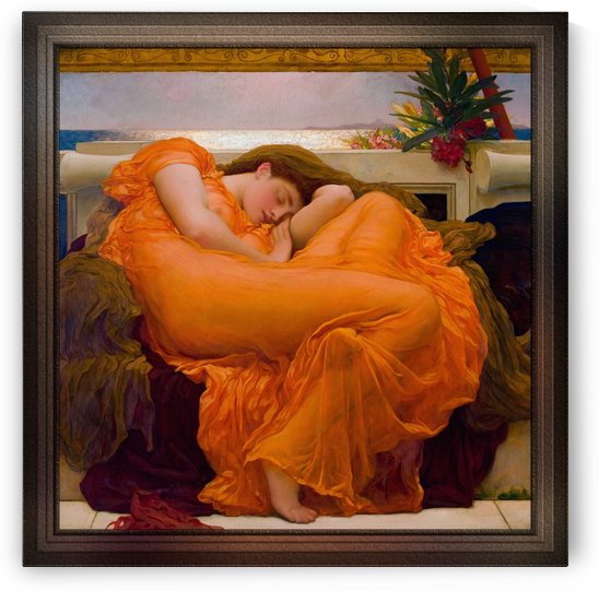 Flaming June by Frederic Leighton Fine Art Old Masters Reproduction by xzendor7