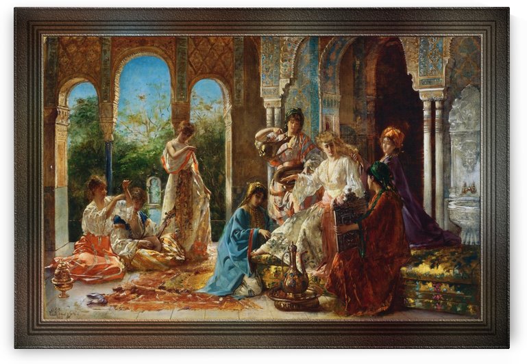 Atendiendo A La Favorita by Edouard Frederic Wilhelm Richter by xzendor7