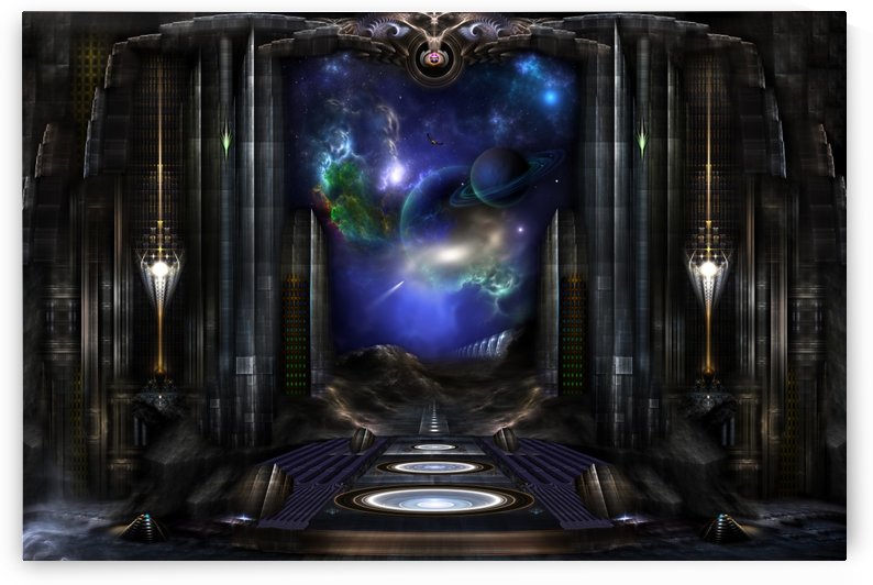 89-123-A9p2 Arsairian 7 Reporting Fractal Art Portal Composition by xzendor7