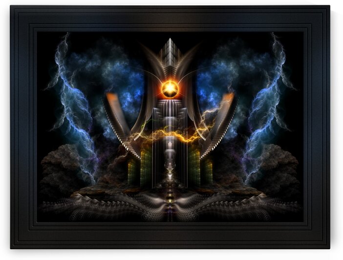 Obelisk Tower Of Tiberius Fractal Art by xzendor7