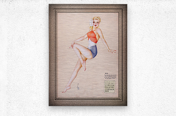 July Varga Girl by Alberto Vargas Remastered Vintage Art Xzendor7