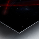 Peridin Fractal Art Spacescape Composition Metal print