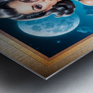 Im On Vacation Mesmerizing AI Concept Portrait Pin Up Art by Xzendor7 Metal print