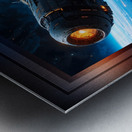 The Torkin Leaving The Planet Trelladen Captivating AI Concept Art by Xzendor7 Metal print