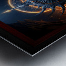 The Talons of Time Stunning Steampunk Fantasy Astonishing AI Concept Art by Xzendor7 Metal print