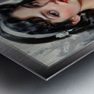 The Nostalgic Grace And Elegance Of A Young Woman Captivating AI Concept Art by Xzendor7 Metal print