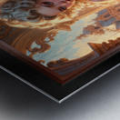 A Sensual Exquisite Baroque Portrait Of A Regal Beauty In Lingerie Mesmerizing AI Concept Art by Xzendor7 Metal print