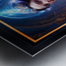 Elysia Ardentis An Enigmatic Vision Of Celestial Elegance And Grace Captivating AI Concept Art by Xzendor7 Metal print