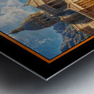 The Majestic Splendor of Trellus A Classical Cityscape Of The Golden Age Breathtaking AI Concept Art by Xzendor7 Metal print