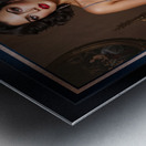 Classical Female Portraiture Of The Elegant Beauty Lysandra Velouris Intocxicating AI Concept Art by Xzendor7 Metal print