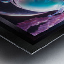 Glowing Realm Of The Bioluminescent World Of Laitheria Gorgeous AI Concept Art by Xzendor7 Metal print