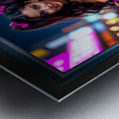 Shes Definitely Not Shy Aylia Stefinwald Nightlife Glamour Captivating AI Concept Art by Xzendor7 Metal print