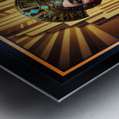 Majestic Portrait Of Rilva Erenia Amidst Golden Architecture Stunning AI Concept Art by Xzendor7 Metal print