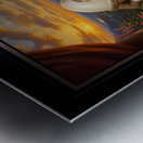 Humpty Dumpty And Peter Rabbit In A Whimsical Garden Enchanting AI Concept Art by Xzendor7 Metal print