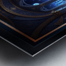 Stellara Wynthra Reclining In Celestial Gothic Chamber Captivating AI Concept Art by Xzendor7 Metal print