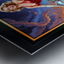 The Cosmic Pin-Up Chalyn Slavina On Her Stellarion Cycle Striking AI Concept Art by Xzendor7 Metal print