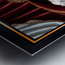 Lady Mirella Gianetta Reclining On Velvet Chaise Portrait Mesmerizing AI Concept Art by Xzendor7 Metal print