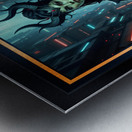 Vaelthra Vornis Leads Her Iron Fangs Through Thorenbah Striking AI Concept Art by Xzendor7 Metal print