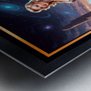 Retro-Futuristic Portrait Of Suralia Valdis By Telivus Cruiser Striking AI Concept Art by Xzendor7 Metal print