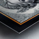 Lady Vaelorin Silvanius In The Garden Of Valtoris Of Aerelon Mesmerizing AI Concept Art by Xzendor7 Metal print