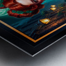 Romantic Gothic Portrait Of Lady Shaelina Trevalian Gorgeous AI Concept Art by Xzendor7 Metal print