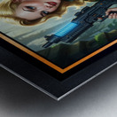 Chyrelle Lythander Exploring The Lost Ruins Of Xantus Prime Gorgeous AI Concept Art by Xzendor7 Metal print