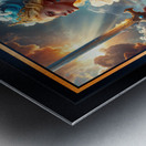 Unveiling Aquilona Luminia Goddess of Water and Light Msmerizing AI Concept Art by Xzendor7 Metal print