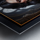 The Dark Elegance The Gothic Beauty Lirael von Schattenburg Gorgeous AI Concept Art by Xzendor7 Metal print